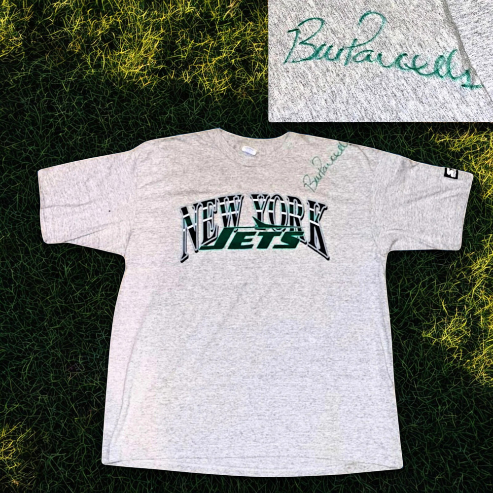 New York Jets Starter T Shirt XL Bill Parcells Signed Auto USA Rare NFL Vintage - Picture 11 of 12